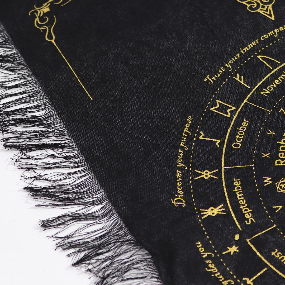 Pendelblock „Antike Hexe“ – Sonne · Schwarz und Gold