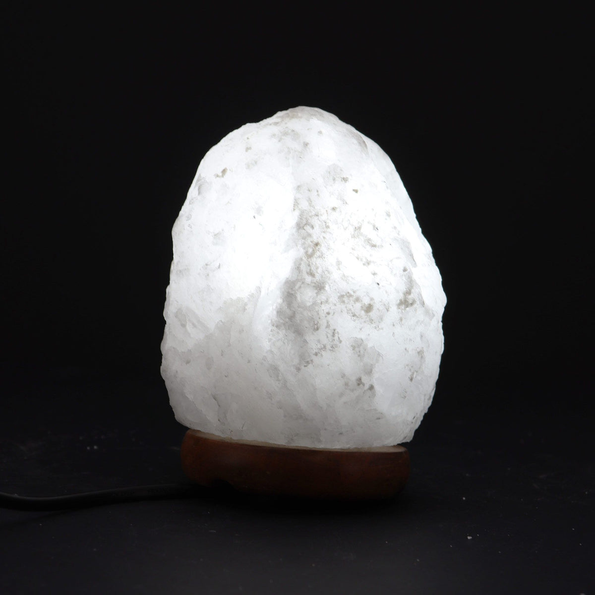 Weiße Salzkristalllampe, 1,5–2 kg
