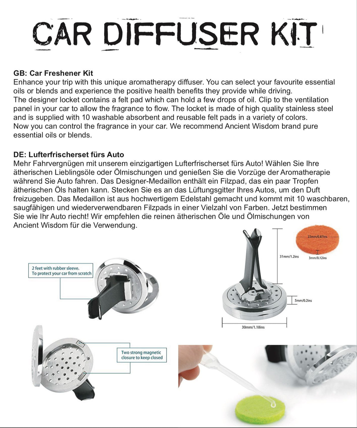 Autodiffusor – Engelsflügel – 30 mm