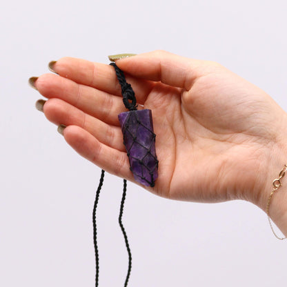 Anhänger – flache Spitze aus Amethyst