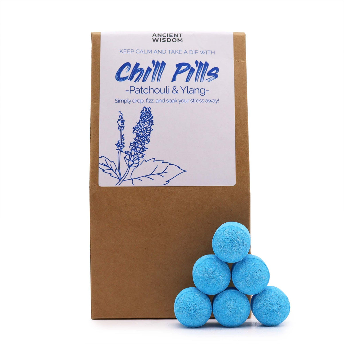 Chill Pills Badeschaum-Geschenkset – Ylang-Ylang & Patchouli, 350 g