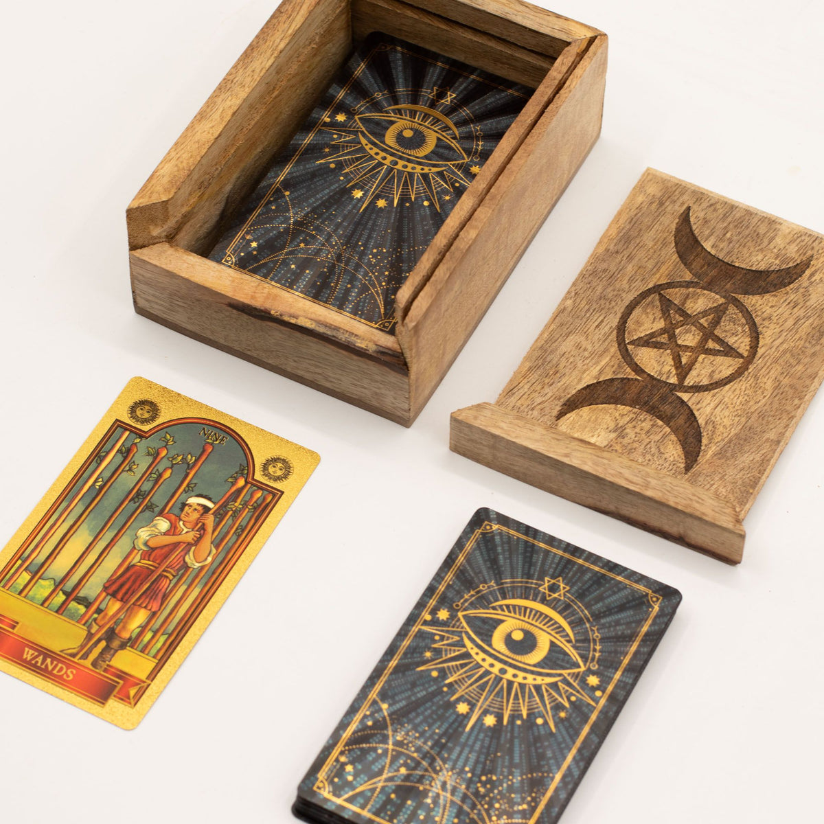 Kleine Tarotbox mit Ständer