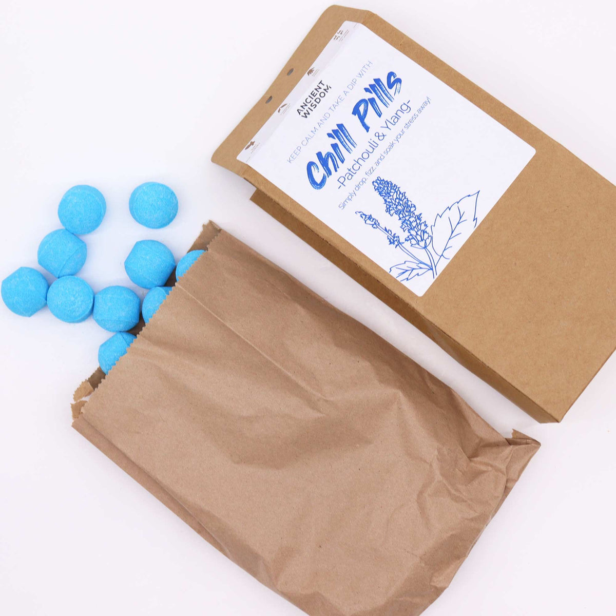 Chill Pills Badeschaum-Geschenkset – Ylang-Ylang & Patchouli, 350 g