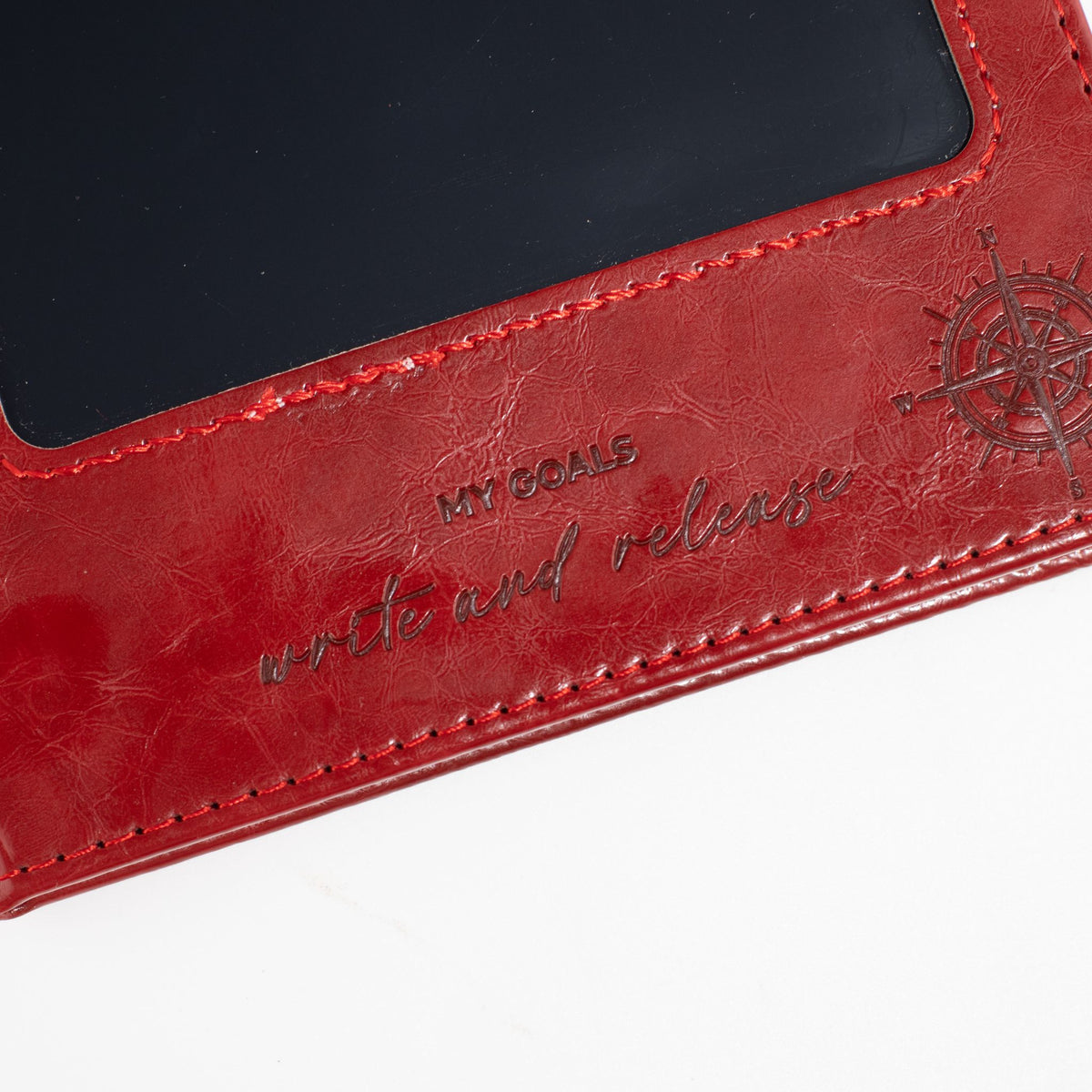 A5-Notizbuch mit LCD-Panel – Rot.