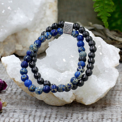 Magnetisches Edelsteinarmband – Sodalith