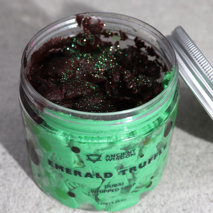 Dubai Whipped Cream Soap – Emerald Truffle 120 g