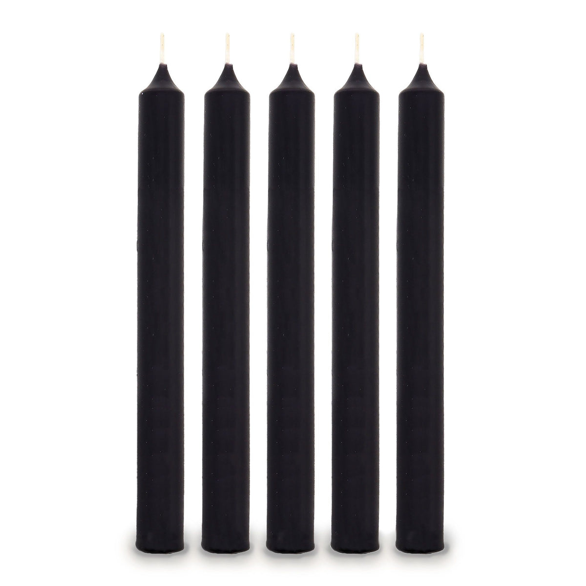 Schwarze Tischkerzen (100 Stück)