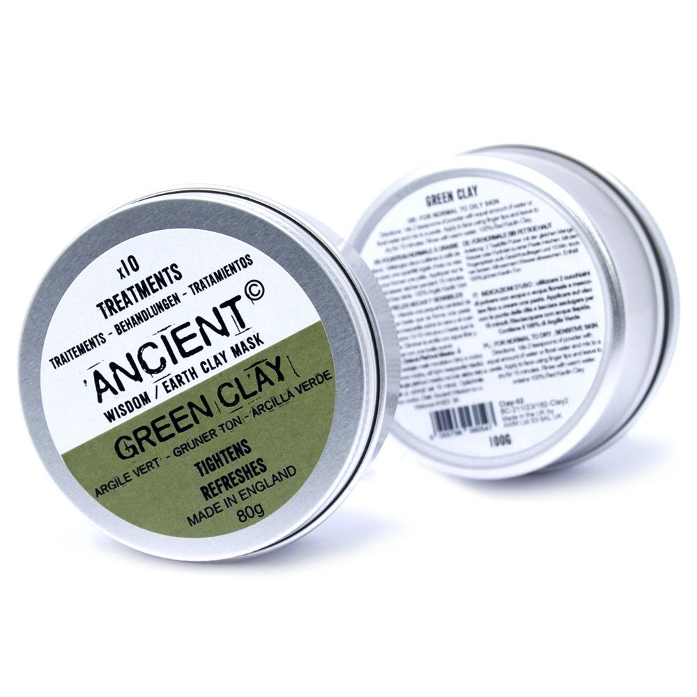 Gesichtsmaske mit grüner Tonerde, 100 g g
