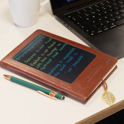 A5-Notizbuch mit LCD-Panel – Rot.