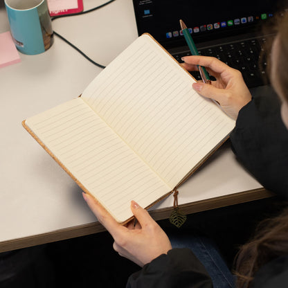 A5-Notizbuch für Ihre Gedanken mit LCD-Display – Korkoptik