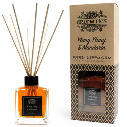 Aroma-Diffusor mit ätherischen Ölen Ylang-Ylang & Mandarine, 200 ml
