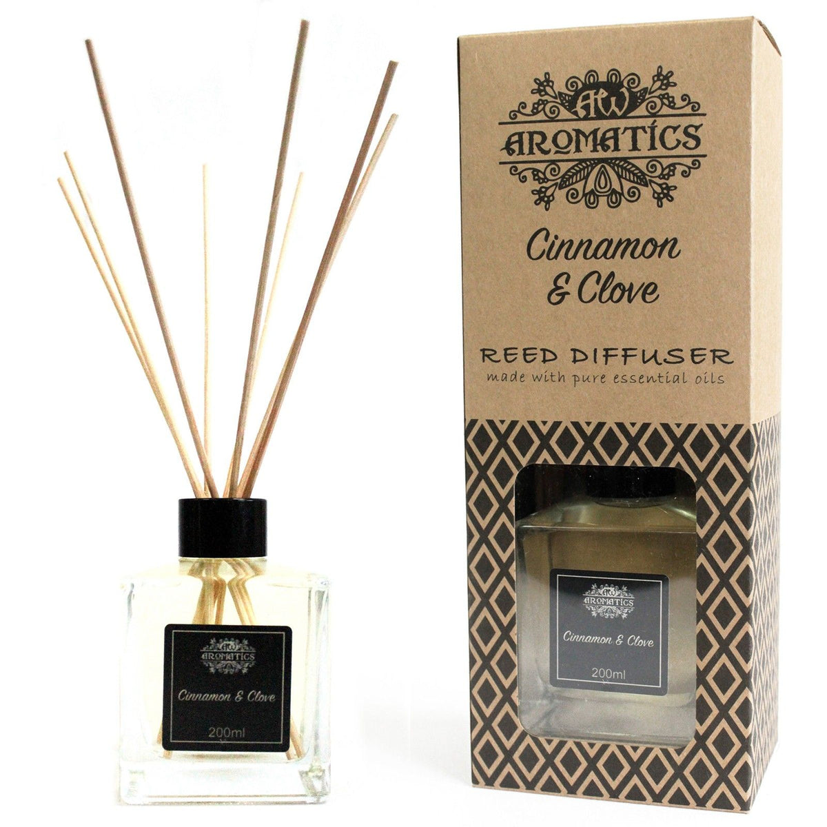 Aroma-Diffusor mit ätherischen Ölen Zimt & Nelke, 200 ml