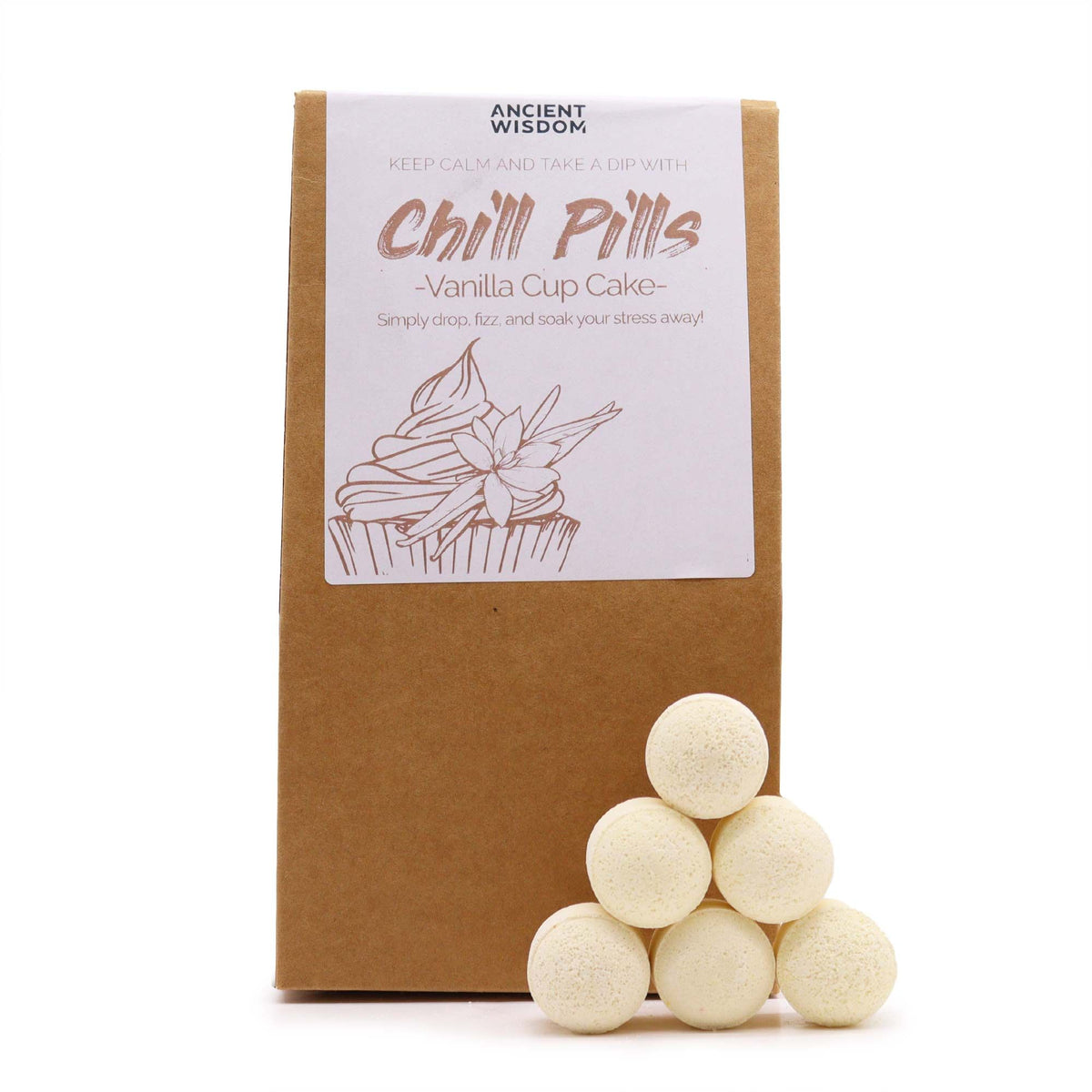 Chill Pills Geschenkpackung 350 g – Vanille-Cupcake