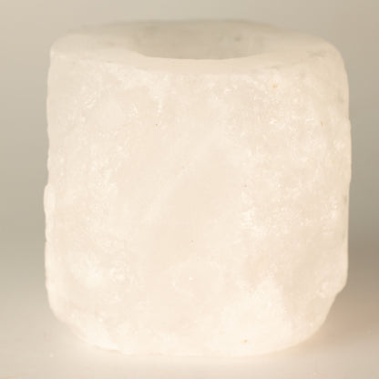 Weißer Salzkerzenhalter, 600–800 g.
