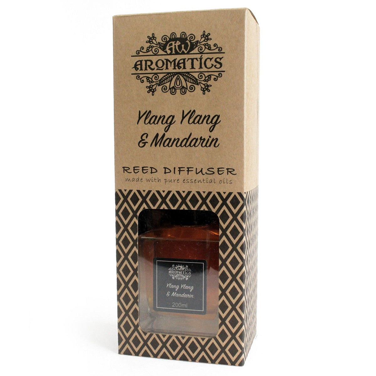 Aroma-Diffusor mit ätherischen Ölen Ylang-Ylang & Mandarine, 200 ml