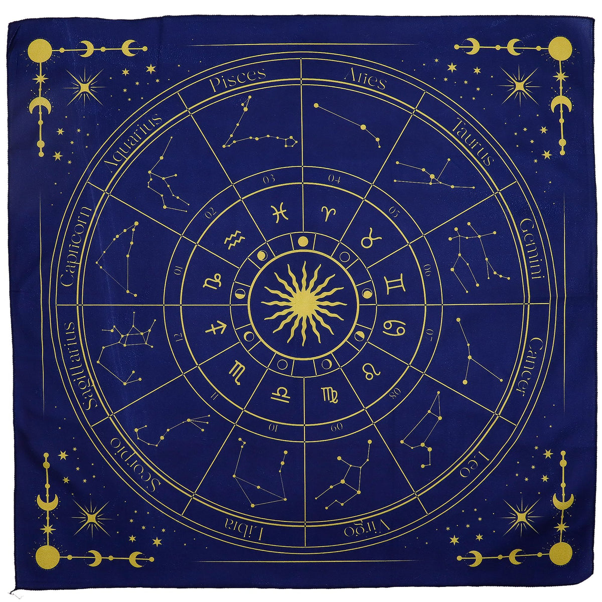 Kartenlegematte – Sternzeichen, 75 × 75 cm