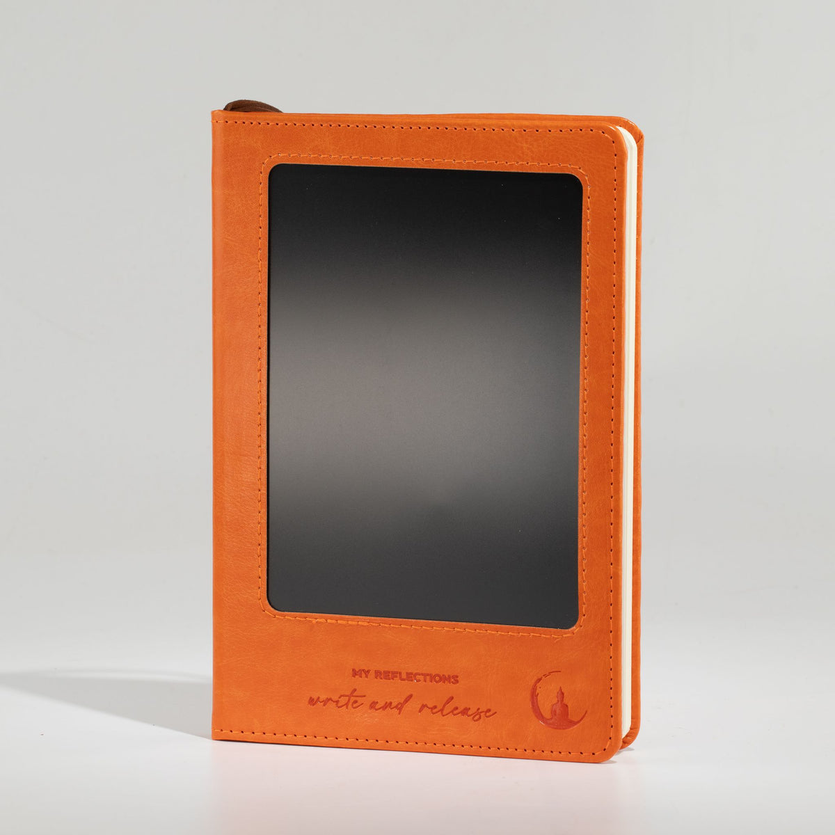 A5-Notizbuch mit LCD-Panel – Orange.