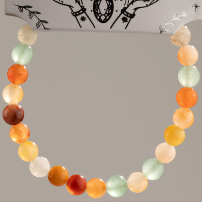 Zartes, feines Mineralarmband – Regenbogenachat