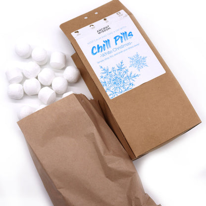Chill Pills Badeschaum Geschenkpackung – Weiße Weihnachten, 350 g