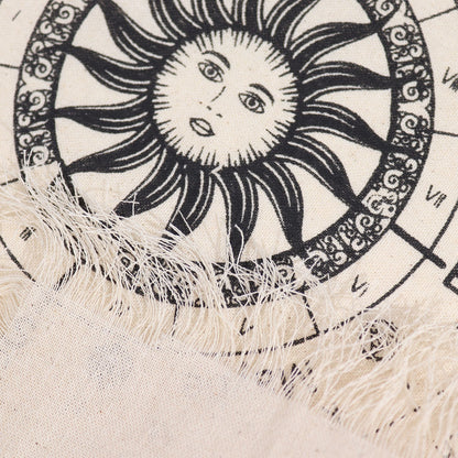 Pendelunterlage „Antike Hexe“ – Sonne · Natur und Schwarz