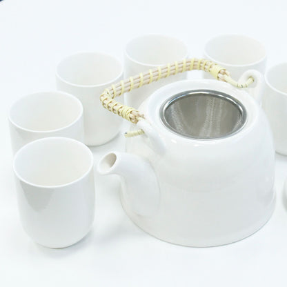 Kräutertee-Set – Klassisches Weiß