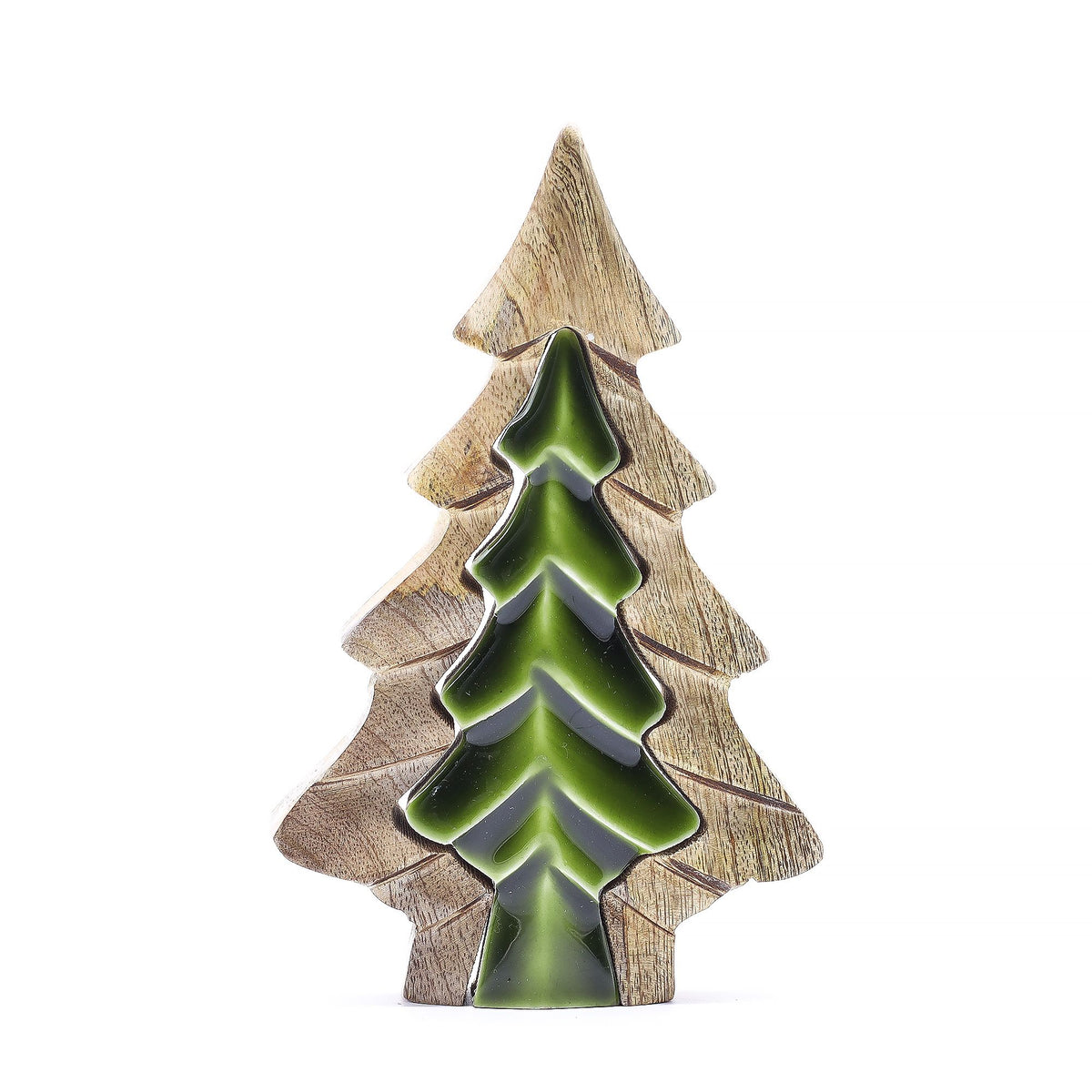 Kleiner Baum im Baum – Holzdekoration 15 x 10 cm