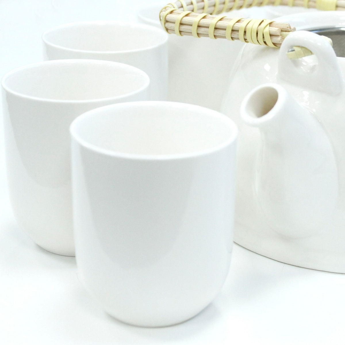 Kräutertee-Set – Klassisches Weiß