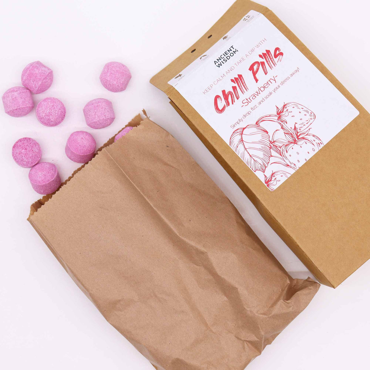 Chill Pills Geschenkpackung 350 g – Erdbeere