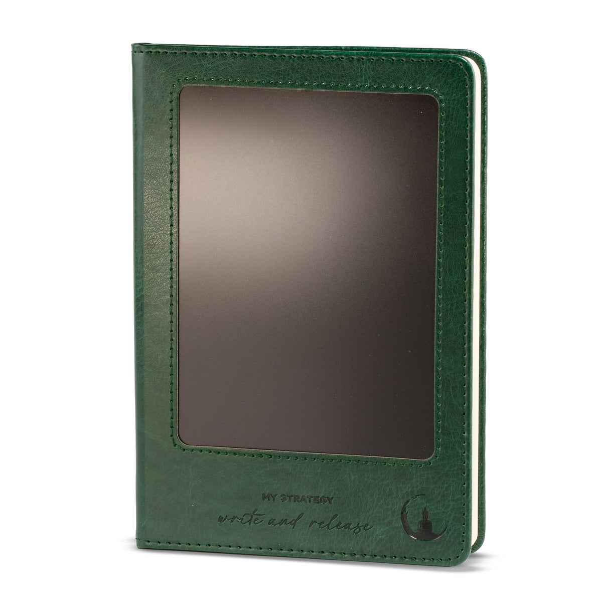 A5-Notizbuch für Ihre Gedanken mit LCD-Panel – Waldgrün.