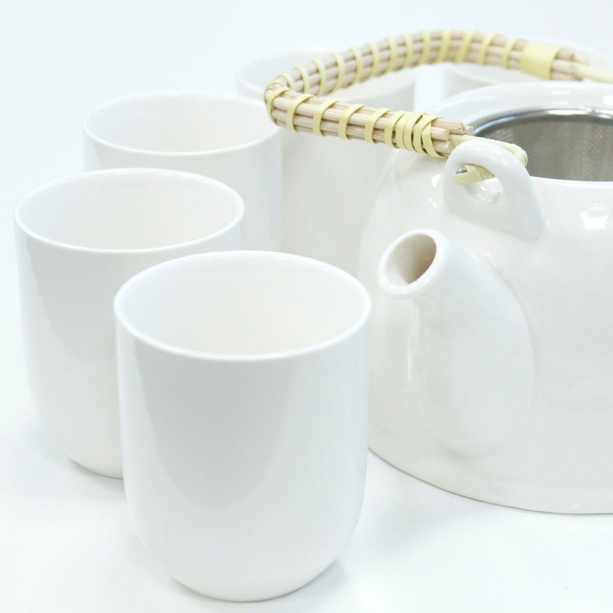 Kräutertee-Set – Klassisches Weiß