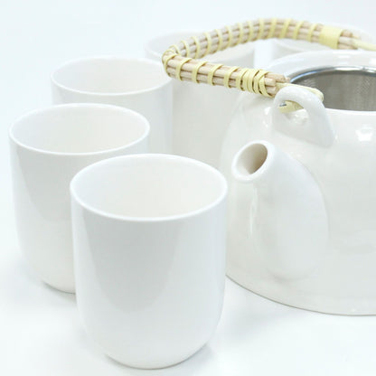 Kräutertee-Set – Klassisches Weiß