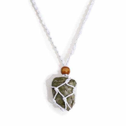 Mineral-Anhängerkordel, 45 cm – Weiß