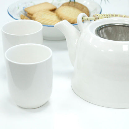 Kräutertee-Set – Klassisches Weiß