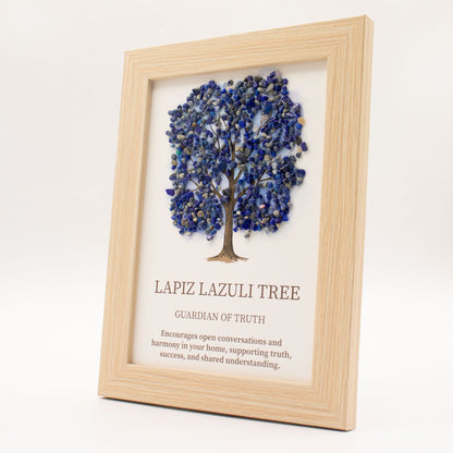 Gemälde „Lebensbaum“ mit Lapislazuli