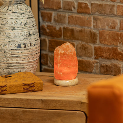 USB-Salzlampe, 11,5 cm – weißes Licht