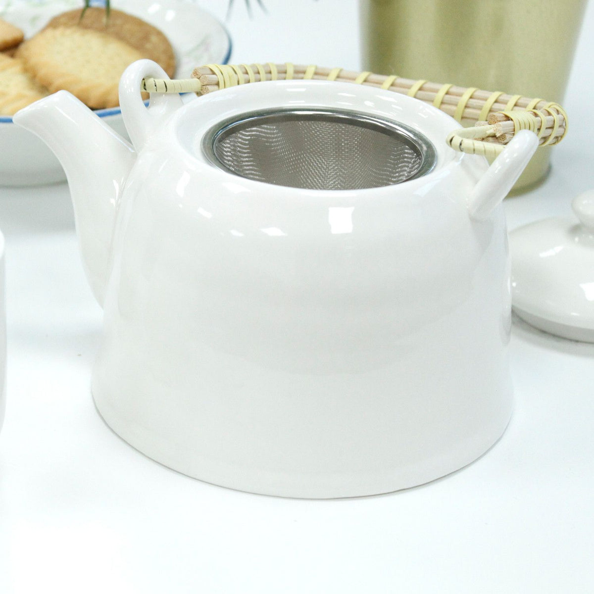 Kräutertee-Set – Klassisches Weiß