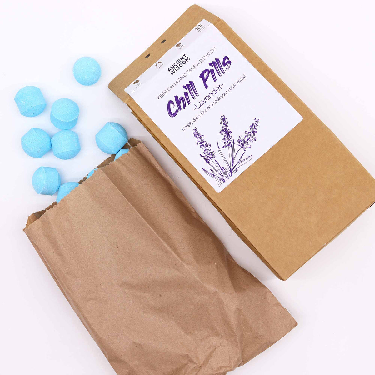 Chill Pills Badeschaum-Geschenkpackung – Lavendel, 350 g