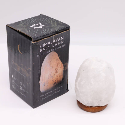Weiße Salzkristalllampe, 1,5–2 kg