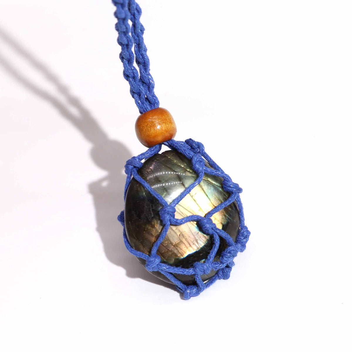 Mineral-Anhängerkordel, 45 cm – Dunkelblau
