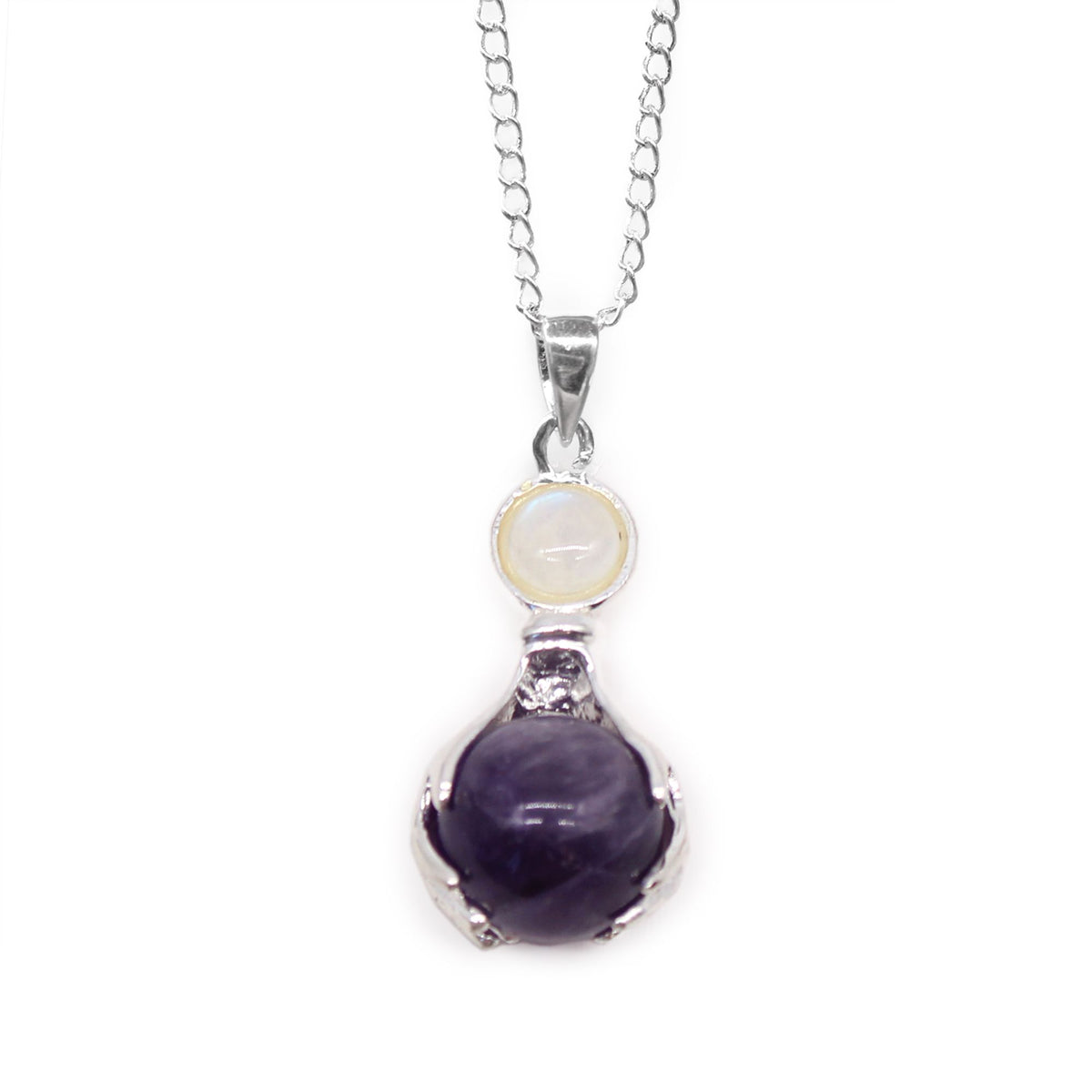 Anhänger „Heilende Hände“ – Amethyst