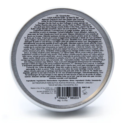 Aromatherapie Shea Körperbutter 90 g – Pfefferminze
