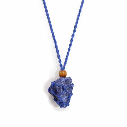 Mineral-Anhängerkordel, 45 cm – Dunkelblau