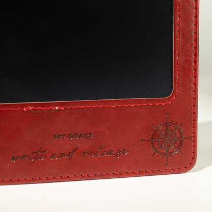 A5-Notizbuch mit LCD-Panel – Rot.