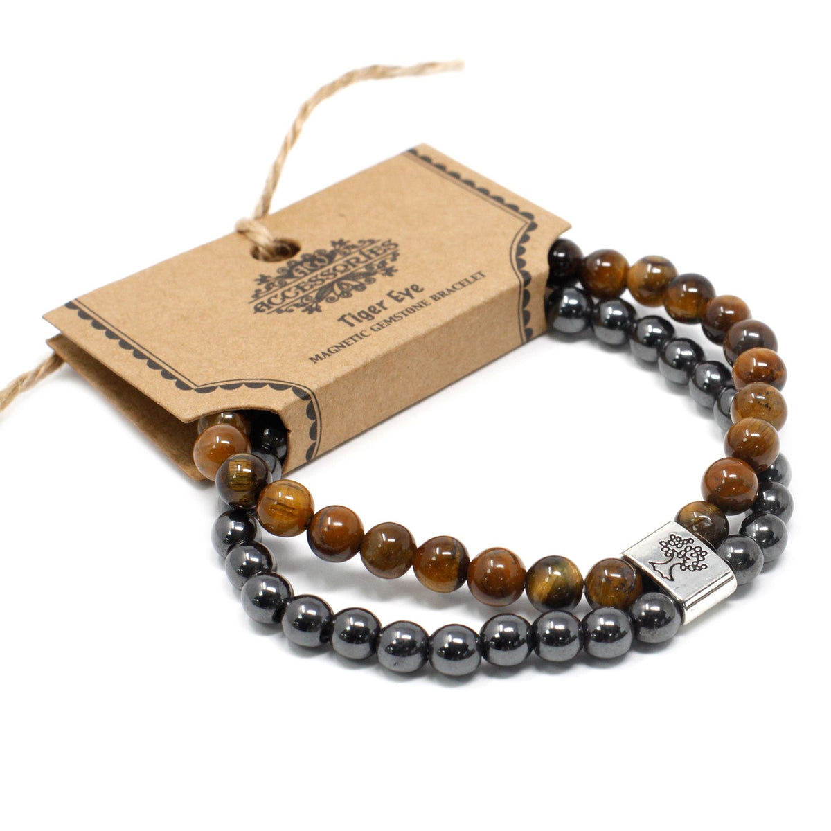Magnetisches Edelsteinarmband – Tigerauge