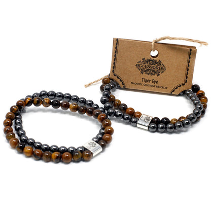 Magnetisches Edelsteinarmband – Tigerauge