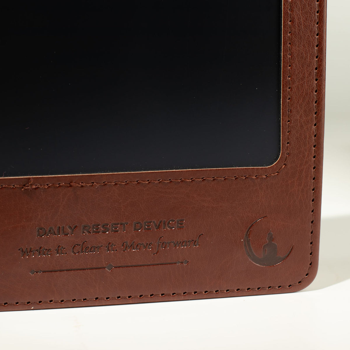 A5-Notizbuch mit LCD-Panel – Braun.