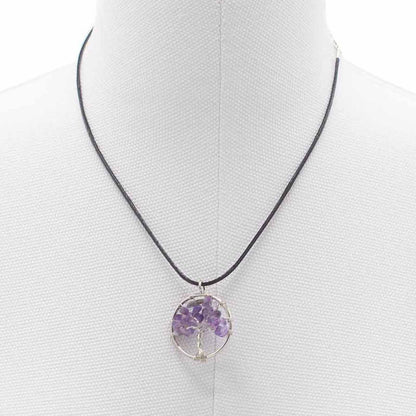 Lebensbaum-Anhänger – Amethyst