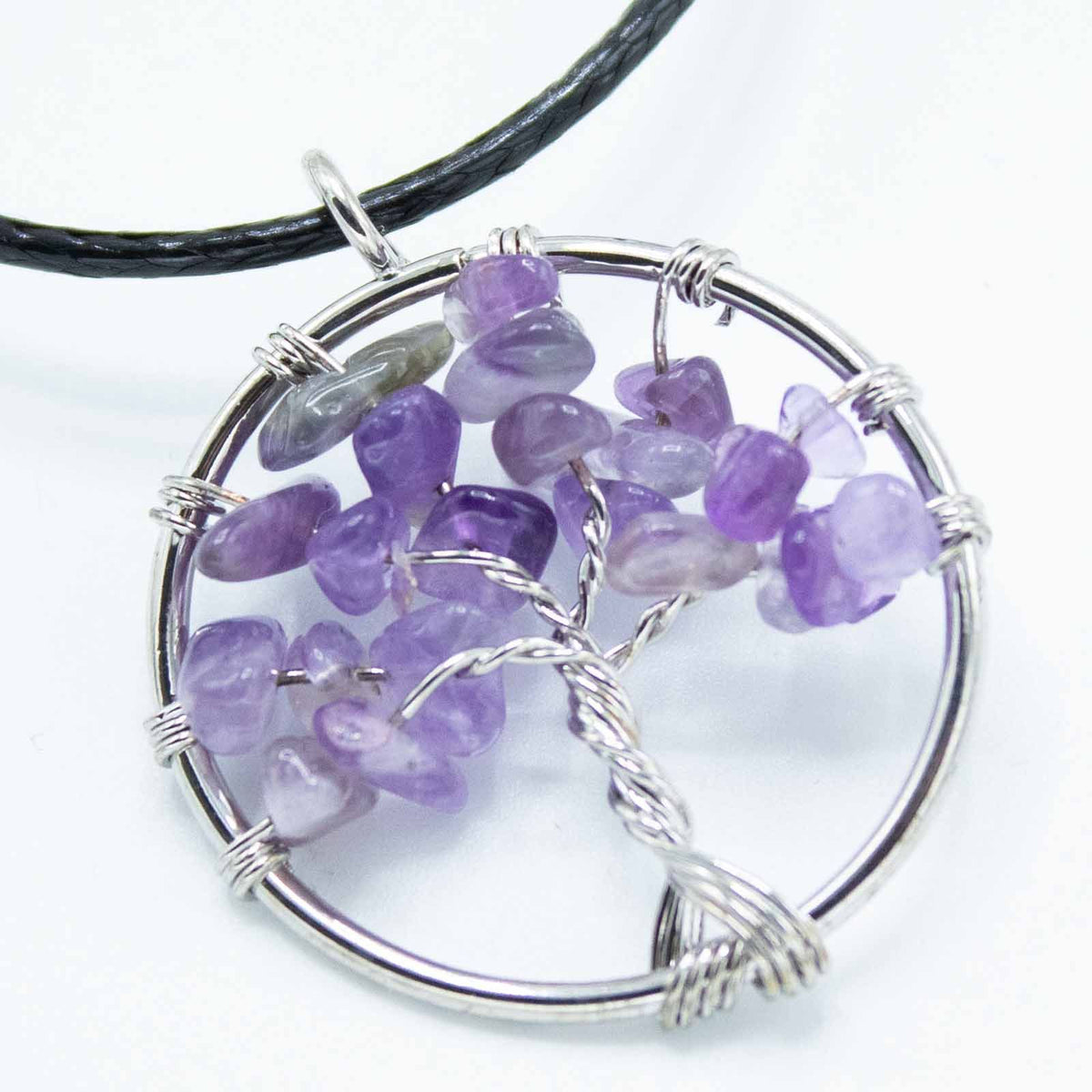 Lebensbaum-Anhänger – Amethyst