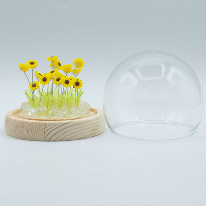 Lichtdekoration unter Glas – Sonnenblume · USB