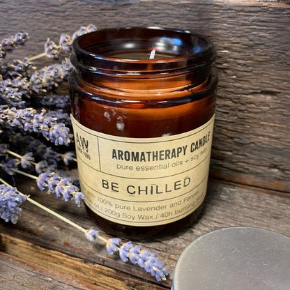 Aromatherapie-Sojawachskerze 200 g – Entspannung